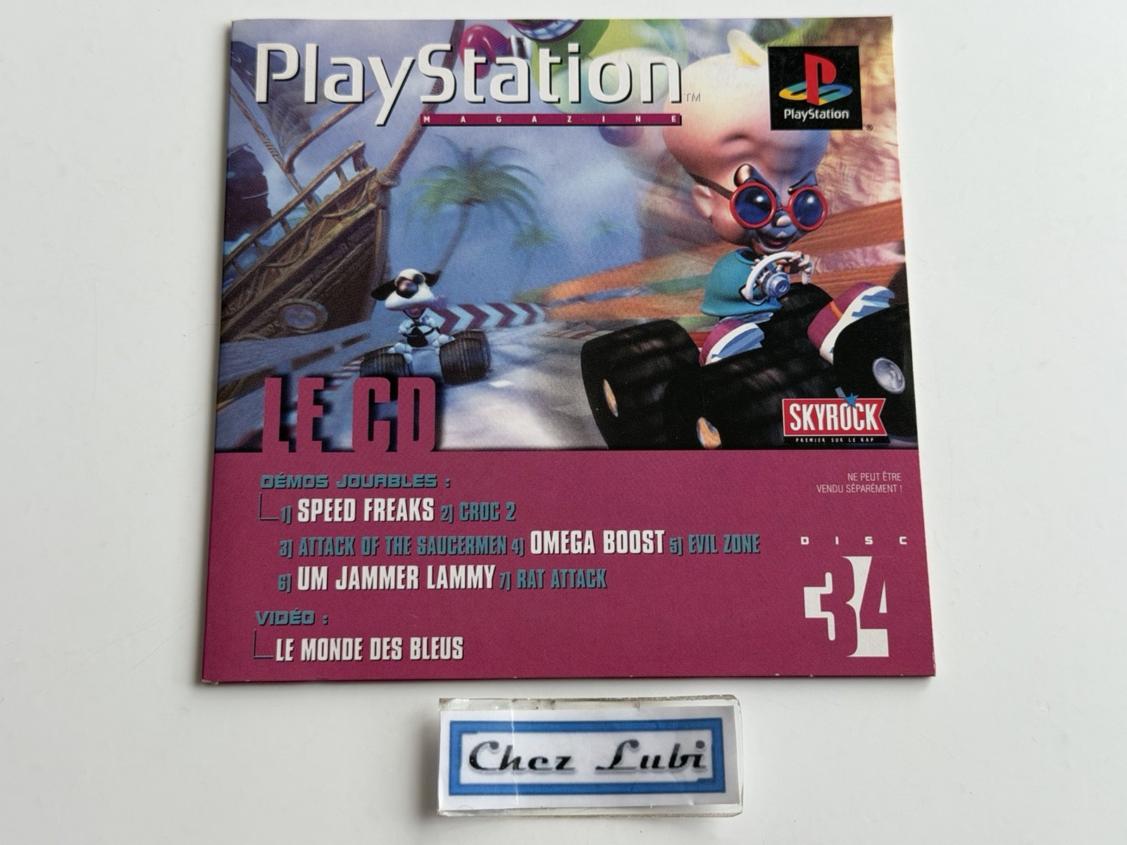 Euro Demo 34 (Speed Freaks, Croc 2, Evil Zone, Omega Boost...) - Promo - PS1