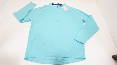 Peter Millar Hyperlight Merge Hybrid Pullover Medium Reef Blue 898A 01149731 New