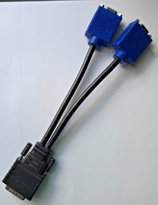 Dell DMS-59 To Dual VGA Port Splitter Adapter Cable G9438