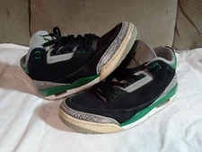 Size 12 Air Jordan 3 Pine Green Used No Box Beaters