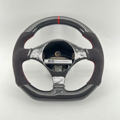 For Mitsubishi Lancer Evolution EVO 7 8 9 Carbon Fiber Alcantara Steering Wheel