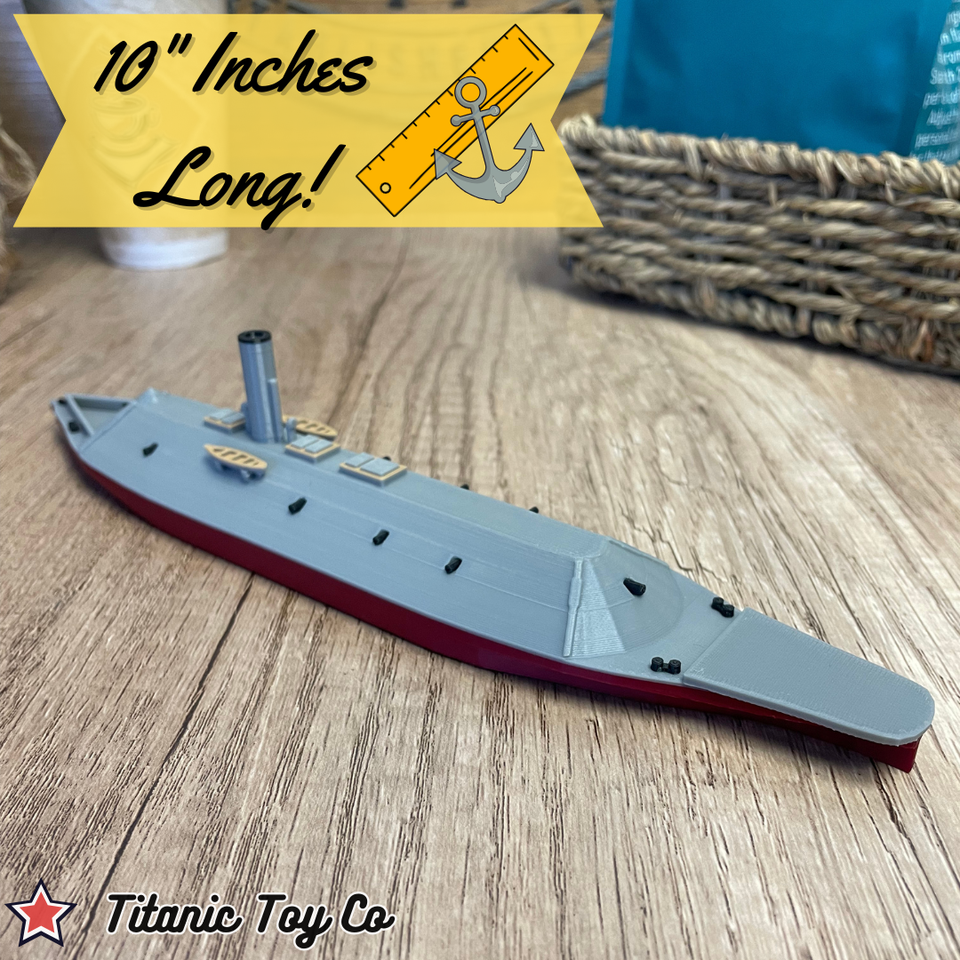 CSS Virginia Ironclad Model Ship - 10 Inch Civil War Replica ...