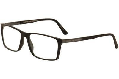 Porsche Design Men's Eyeglasses P8260 P/8260 E Black/Titanium Optical Frame 56mm