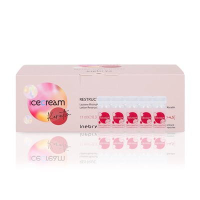 Inebrya Ice Cream Keratin Restructuring Lotion Regenerationskur 12x11ml