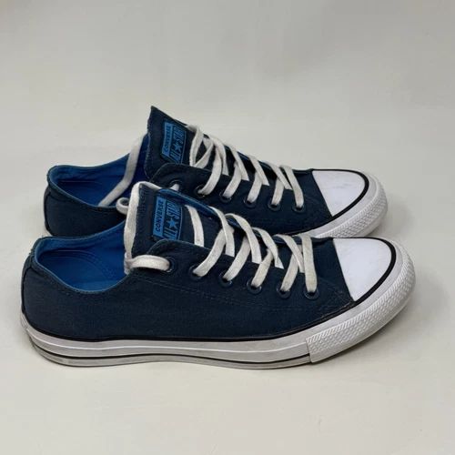 Sneakers Converse All Star donna 9 blu verde turchese tela scarpe basse