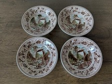 Johnson Brothers Historic America Brown Multicolor Fruit/Dessert Bowls Set of 4