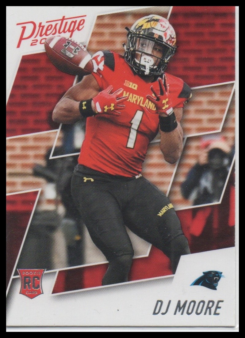 2018 Panini Prestige #244 D.J. Moore RC Panthers