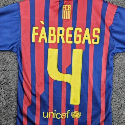 Camiseta Nike Qatar Foundation Niños Grande Fabregas FC Barcelona Fútbol - Imagen 8 de 9