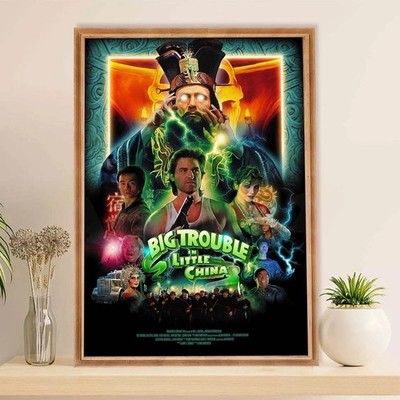 Big Trouble in Little China Retro Movie Poster Wall Art Print