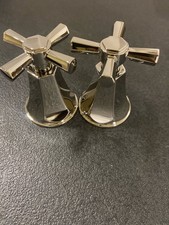 Signature Hardware 497641 Elita Widespread Faucet Cross Handles - Polished Nicke