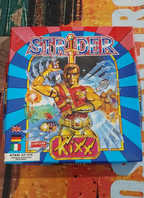 Strider (KIXX 1989) ATARI ST (Box, Manual, Disk) works 16-bit