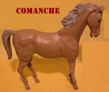 Comanche articulated horse figure Marx Johnny West Flame Thunderbolt Buckskin