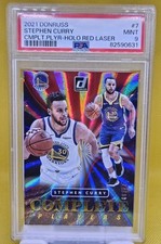 2021 DONRUSS STEPHEN CURRY COMPLETE PLAYER - HOLO RED LASER PSA 9 /99