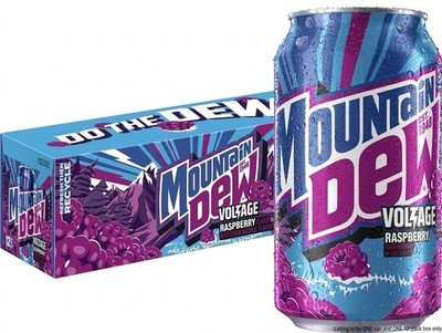 Mountain Dew Voltage Raspberry Gingseng Limited Ed. 2026 12oz Can Mtn Dew  