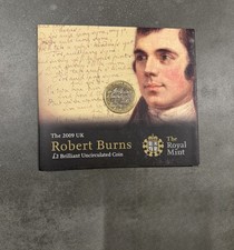 Robert Burns 2009 Uncirculated £2 Coin, Royal Mint