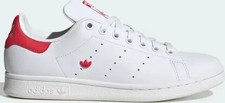 Image of UK size 6 - adidas ORIGINAL stan smith COMFY trefoil trainers white red classic