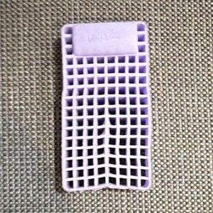 Purple Gel Foam Grid Sample Mattress Material Breathable Medium Rectangle