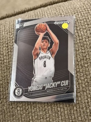 Yongxi  Jacky  Cui Rookie Card Prizm 2024-25 Panini Prizm Black RC Nets