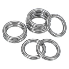8 Pcs 1" Metal O Ring, 304 Stainless Steel Welded O Rings 4x25mm