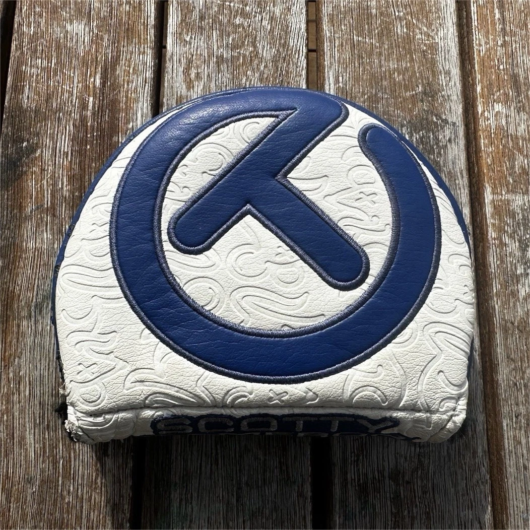 Scotty Cameron Tour Only "Tour Rat" Circle T Mid Round Headcover white/blue