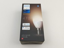 Philips Hue White Smart Light Bulb Lustre [E14 Small Edison Screw] with Bluetoot