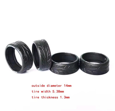 10 Sets Goodyear Eagle Rubber Tires Only 14mm Rims & Real Rider 1/64 Wheel Swap 