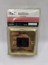 Vintage Brass Double Light Switch Socket Gold And Black