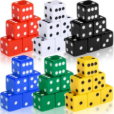36 Piece 19Mm Casino Theme Party Dice Sets Acrylic Large D6 Opaque Dice Bulk for