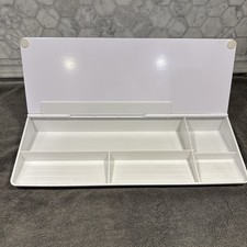 TSJ Office Glass Whiteboard Dry-Erase-Board - Computer Keyboard Stand White