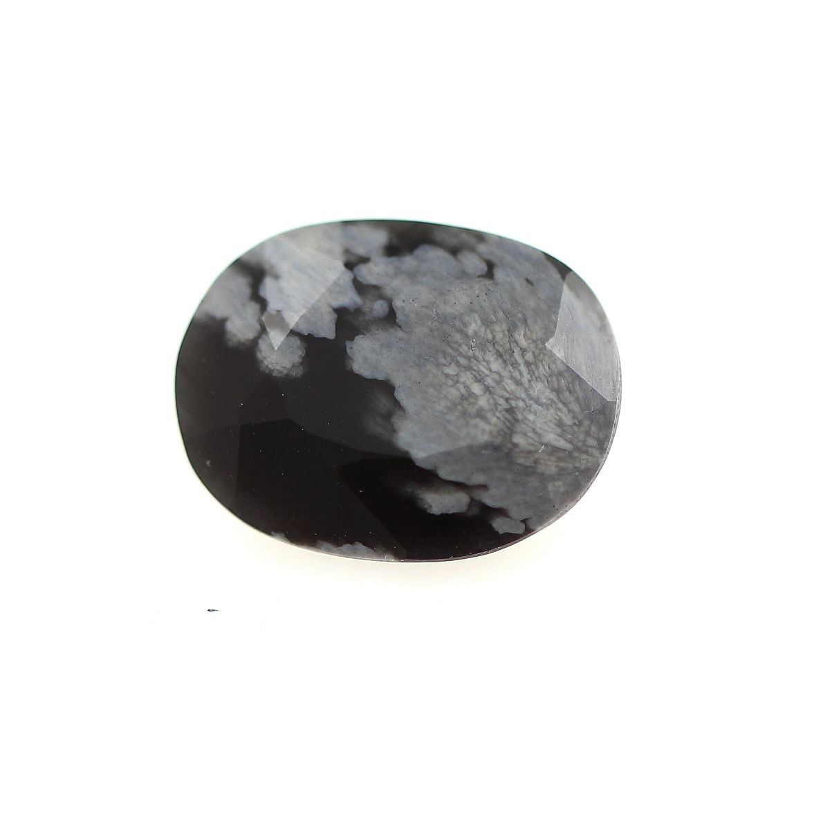 Obsidienne flocon de neige véritable 2.17 cts, pierre fine d'Afrique pour minéraux de collection
