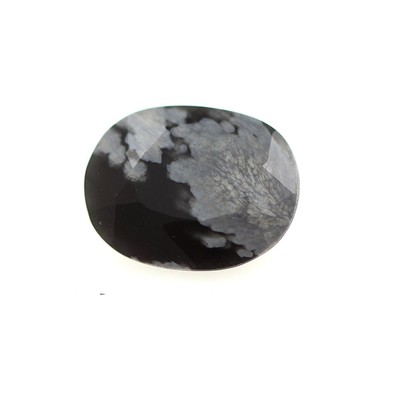Mineralien und Edelsteine. 2,17 cts OBSIDIAN SCHNEEFLOCKE Afrika.