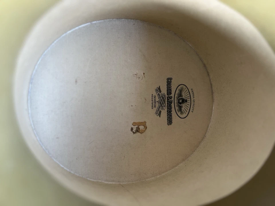 Sombrero de copa Collins & Fairbanks Holidays 🎩 Piel de castor Boston de calidad 🦫 Foto 4 de 4