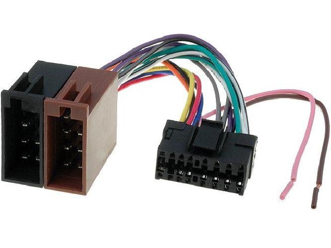 Câble autoradio Sony 16 broches vers ISO pour modèles CDX et XR