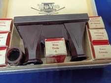 Vintage TRU-VUE Stereoscope 35mm Film Strip Viewer 8 films with a box