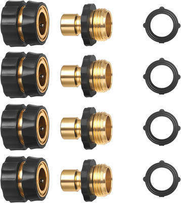 Garden Hose Quick Connect Fittings Coupler, Metal Hose Fitting Quick Connector 3