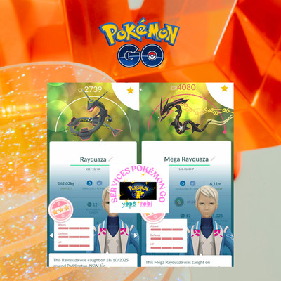 Pokémon Go  SHUNDO Rayquaza WITH Ascent - evolve MEga -MINI PTC