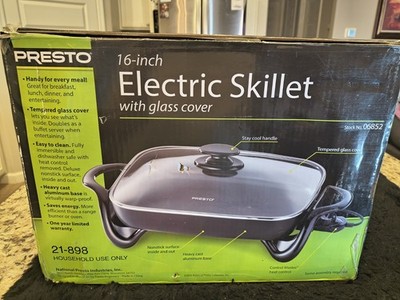 Presto 06852 16-Inch Electric Skillet with Glass Cover