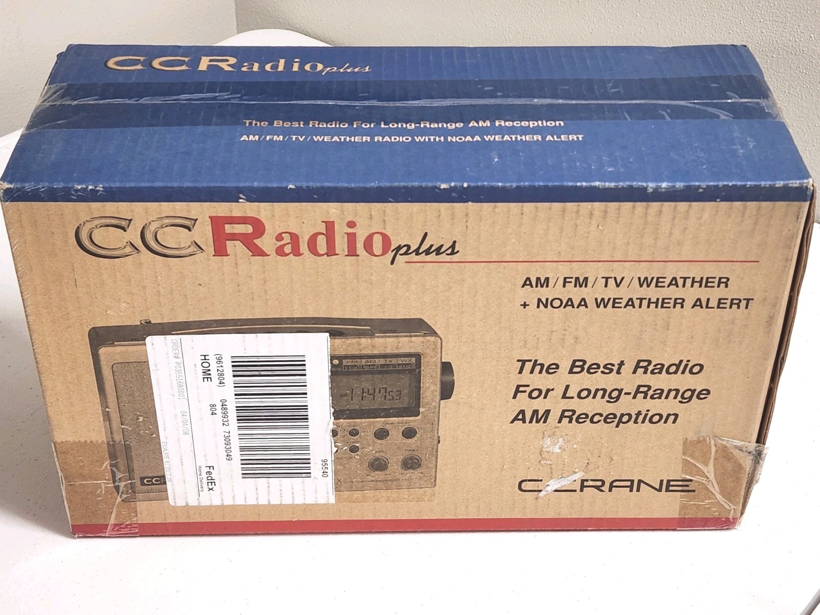 C.Crane CCRadio Plus DX Am/Fm/Tv Weather + NOAA Alert Radio 