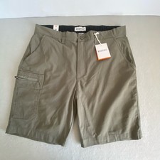 WEARFIRST Cargo Shorts Men  s 38 Olive Green NWT Stretch Cotton Pockets Outdoor