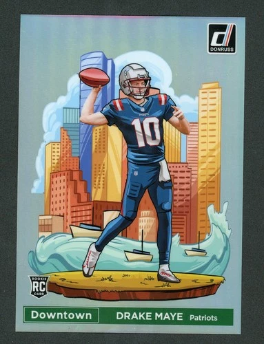 2024 Donruss Downtown! Drake Maye #13 Jumbo Oversized RC ROOKIE