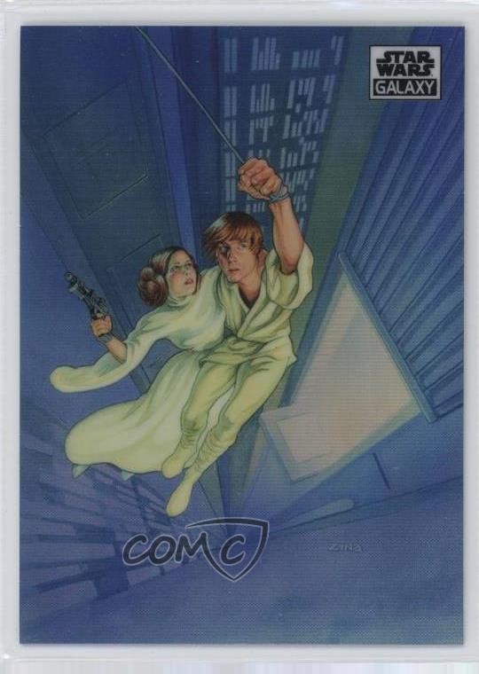 2021 Topps Chrome Star Wars Galaxy Refractor Leap of Faith