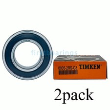 2PACK TIMKEN 6005-2RSC3 6005-2RS 25X47X12MM Double Rubber Seal Bearings 6005RSC3