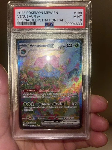 Pokémon Venusaur ex 198/165 Special Illustration Rare Holo PSA 9 2023