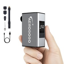 150PSI Mini Bike Tire Pump, 25s Fast Inflate Bike Pump with Gauge, Portable T...