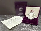 U.S. Mint 1989 American Eagle Proof 1 oz .999 Silver Coin w/ Box & Certificate