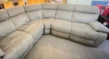 Furniture Village Moreno Power Recliner Corner Sofa Fabric