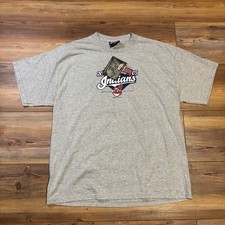 VTG Cleveland Indians T Shirt Adult XL Gray 2005 Spring Training Florida NWT