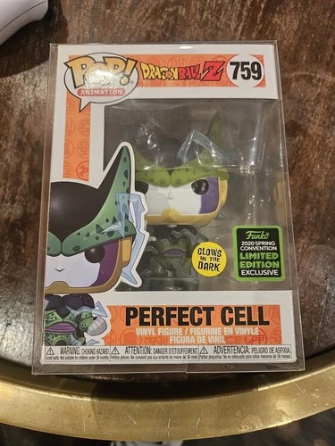 Funko Pop! Animation Dragon Ball Z Perfect Cell #759 Glow 2020 Spring Conventio…