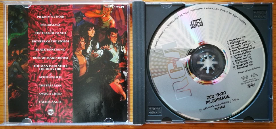 Zed Yago – Pilgrimage CD 1989 EX/EX - Bild 2 von 3