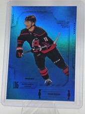 2025-26 Skybox Metal Universe Hockey Ryan Suzuki Blue PMG Rookie 24/50 Carolina